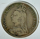 1891 Great Britain Jubilee Head Silver Crown 