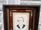 Antique Eastlake Victorian Layered Deep Walnut Gold Gilt Picture Frame  Portrait