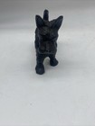 Vintage Cast Iron Black Scottie Dog Statue Figure 
