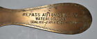 Vintage Repass Automobile Co Waterloo Ia Brass Advertising Letter Opener
