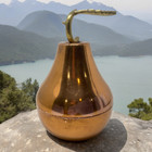 Vintage Copper Metal Pear Sculpture Mid Century Modern Mcm Hollywood Regency