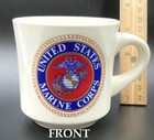  Vintage Military United States Marine Corps Seal  parris Island  Unused Mug F15