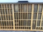 Antique Vintage Wooden Printers Drawer Hamilton Letterpress Shadow Box J1