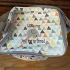 Thirty One Thermal Baby Bottle Bag Colored Triangles Embroidered Geo Adventure