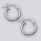 12mm Small Sterling Silver Hinged Hoop Earrings 2016