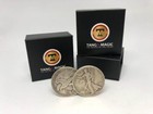 Flipper Coin Pro Gravity Elastic System Half Dollar Walking Liberty - Trick