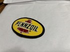 New  Vintage Pennzoil Iron-on Patch  Embroidered  3 5  X 2   Gas  Oil  Sold Each