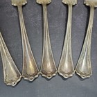 Set Of 5 Vintage Wm A Rogers Silverplate Raleigh Dinner Forks Geometric Design