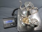 Vintage Taxco Mexico Sterling Silver  925 Tea Pot   Creamer   Sugar