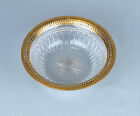 Antique Russian Gilt Cut Crystal Bowl  19thc