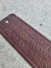 Vintage Metal Baltimore Md Mercantile Safe Deposit   Trust Co  Sign 