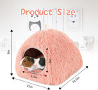 Guinea Pig Bed Plush Calming Hideout  Warm Rabbit Hide For Hamsters Hedgehogs Fe