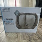 Homedics Gray brown Massage Pillow Heated Shiatsu   Vibrating Massage