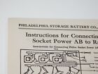Antique Philadelphia Storage Battery Rca Radiotron Ux-120 Radio Amp Tube Wiring