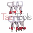 6 Pcs  6  Locking C Clamp Pliers Set 3 With Swivel Pads And 3 With Regular Tip