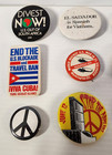 Vintage Anti-war International Political Causes Protest Pinback Button Lot Of 15
