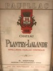 Vintage Chateau Plantey-lalande Pauillac  French Wine Label Framed