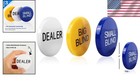 Compact Small Blind  Big Blind   Dealer Poker Button Set - Game Night Essentials