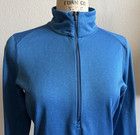 Patagonia 3 4 Zip Capilene Midweight Baselayer Polartec Blue Womens Sz Medium