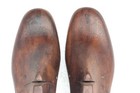 Wooden Man Shoe Pair Factory Mold Antique Old Vintage Indian Rare