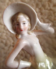 Vintage Art Deco Lustre Porcelain Dainty Dancing Lady Figurine No  8734