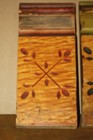 Set Of 4 Antique Spoon Carved Plinth Blocks Door Trim- Architectural Salvage
