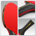 5 6 Star Table Tennis Racket Set     2pcs Professional Ping Pong Paddle With Bag
