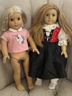American Girl 18  Dolls Blonde Brown Eyes And Auburn Hair Hazel Eyes - Lot Of 2
