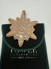 2002 Towle Old Master Sterling Silver Snowflake Ornament Remembrance Collection