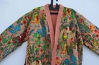 Frida Kahlo Kantha Jacket Indian Handmade Japanese Kimono Style Kantha Robe