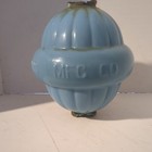Antique Blue Milk Glass Lightning Rod Ball By Wc Shinn Mfg Co