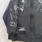 Cirque Du Soleil Axel Black Full Zip Long Sleeve Hoodie Men s Large