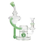 9  Glass Bongs And Water Pipes Tobacco Smoking Bongs Recycler W 14mm Bowl Hookah