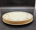 Set Of 4 Vintage Royal Doulton Rebecca Salad Dessert Plate 561825 Flower Floral