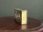 Vintage 1900   s Repousse 800 Silver Match Box Cover Tavern Scene