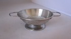 Aluminum Child s Pan W Lid   Colander Handle Vintage Toy Dishes Vintage Pots