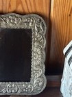 Vintage Antique Repousse Picture Photo Frame Silver Tin  Read Description