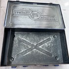 Vintage Toyota Motor Toolbox Storage Case Car Tool Box Lockable Old Logo Blue