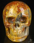 2 0  Crazy Lace Agate Hand Carved Crystal Skull  Realistic  Crystal Healing