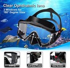 Professional Scuba Diving Silicone Mask Snorkel Set Anti-fog Tube Swim Equipment