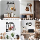 10-hook Heavy-duty Metal Key Holder Wall Mount Rustproof Home Office Organizer