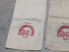 Lot Of 3 Vintage Sun Bank Canvas Money Bags 12 X 22  f1 