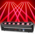 6x500mw 6 Eyes Red Laser Moving Head Light Beam Stage Lighting Disco Show Party