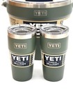 Yeti Camp Green Beverage Set Stackable Cups   Bucket   Mag Trio     