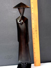 Elegant Asian Woman Hand Carved Wooden Statue Figure 13  Tall Heavy Wood