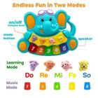 Afkstl Baby Piano Toy  612 Months Light Up Musical Baby Toys For 0 3 6 9 Mont   