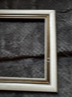 Vtg Wood White Gold Trim Finish Art Picture Sz 8    X 10    Frame Painting