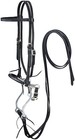 Browband Headstall - Reins - Curb Chain And Hackamore Set - 3 Color Choices