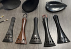 Violin Repair Parts Lot - Tailpieces Tailguts Chin Rests