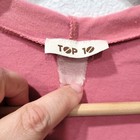 Womens Top 10 Pink 3 4 Sleeve Zip-up Hooded Light Cardigan With Pockets Size M